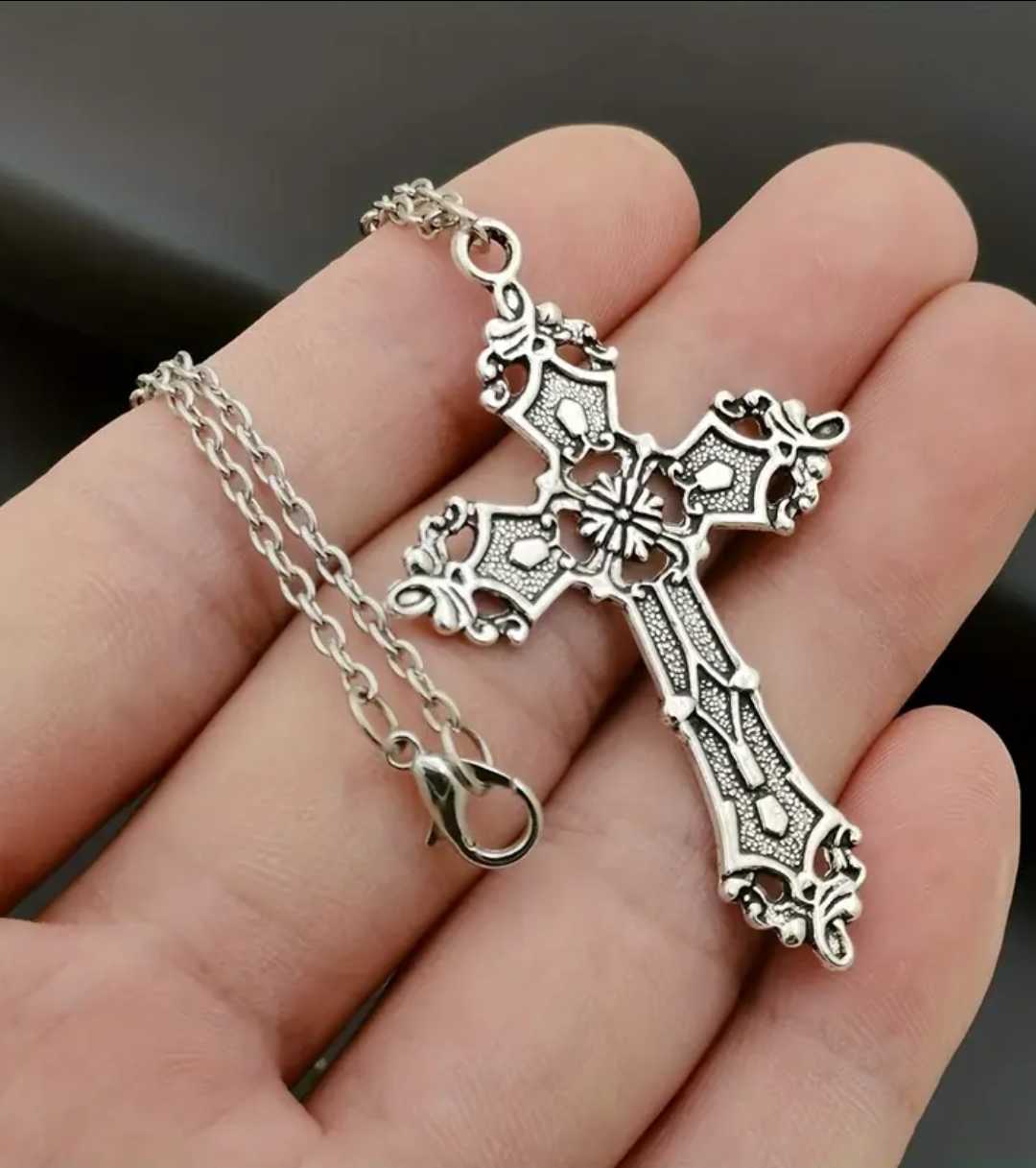 European Style Gothic Cross Necklace
