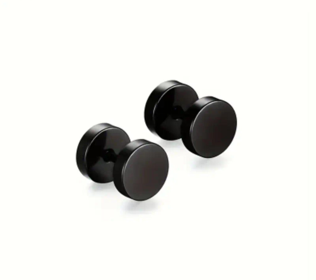 Minimalist dumbell earrings