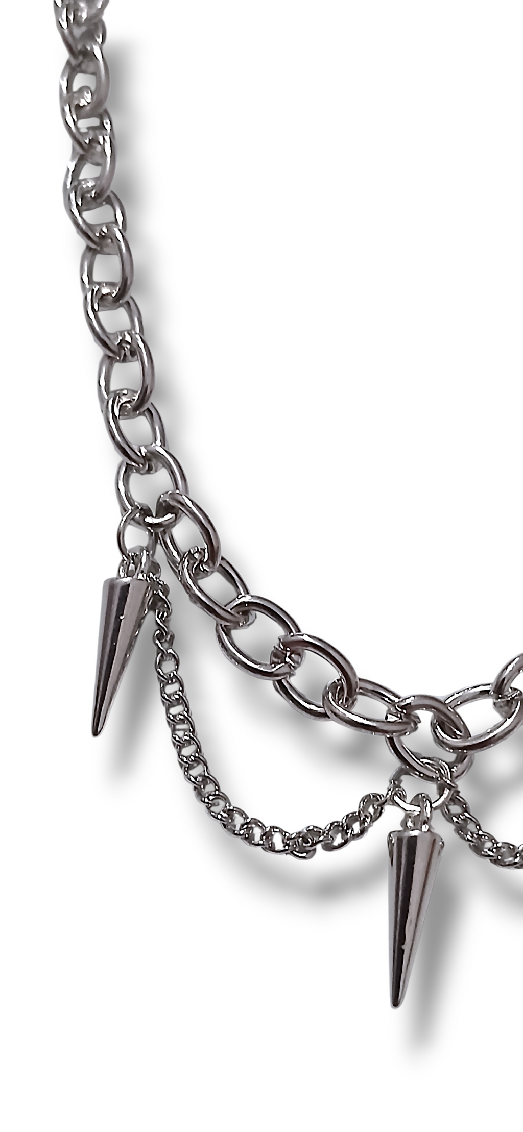 Chained Spikes Necklace