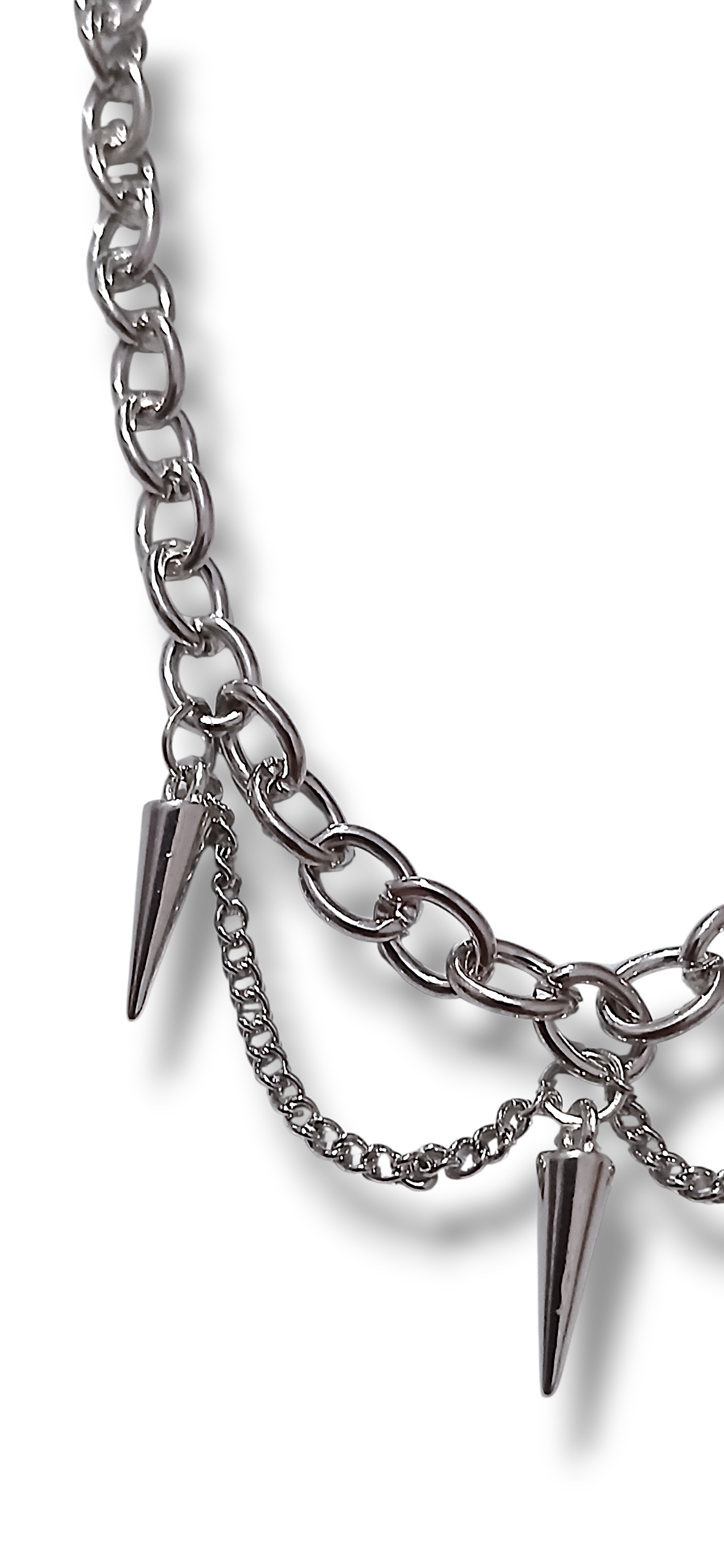 Chained Spikes Necklace