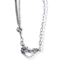 Moonstone Studded Chain Necklace