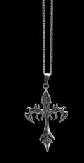 Retro Flaming Cross Necklace