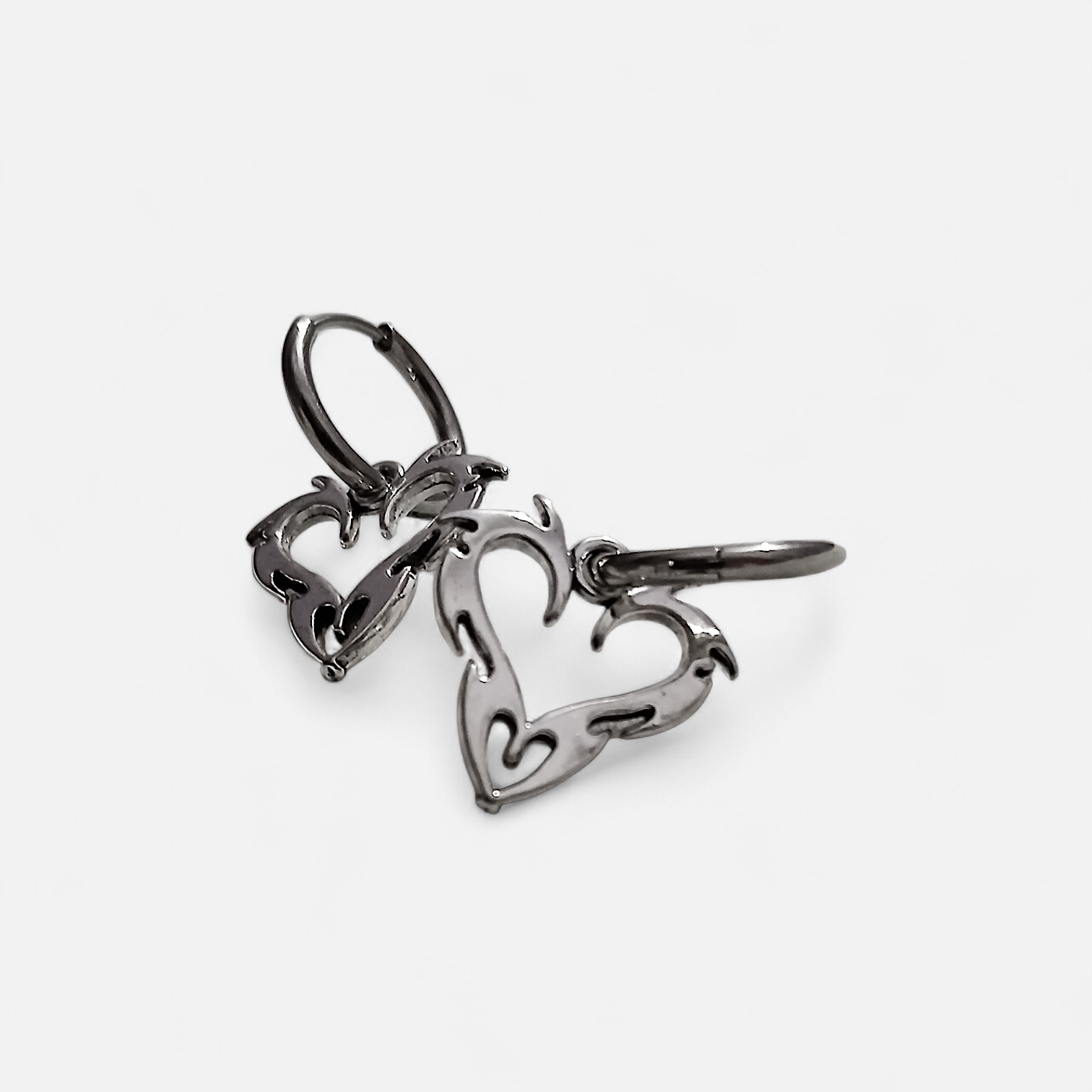 Flaming Heart Earrings