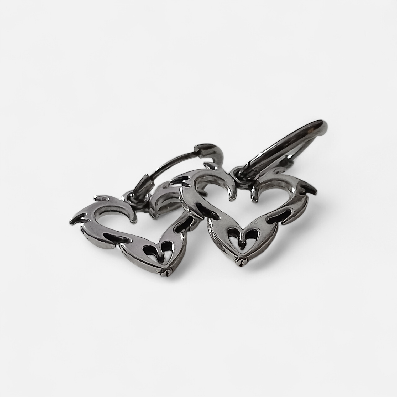 Flaming Heart Earrings