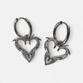 Flaming Heart Earrings