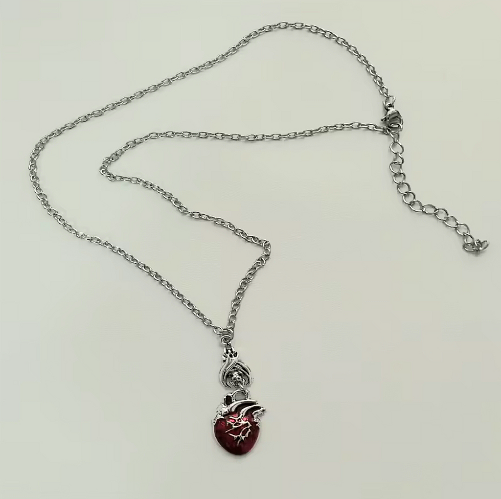 Anatomical Heart Pendant Necklace