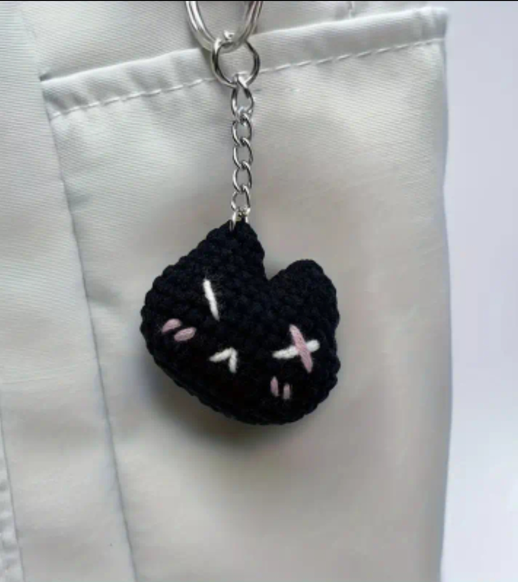 Knitted Cat Keychains
