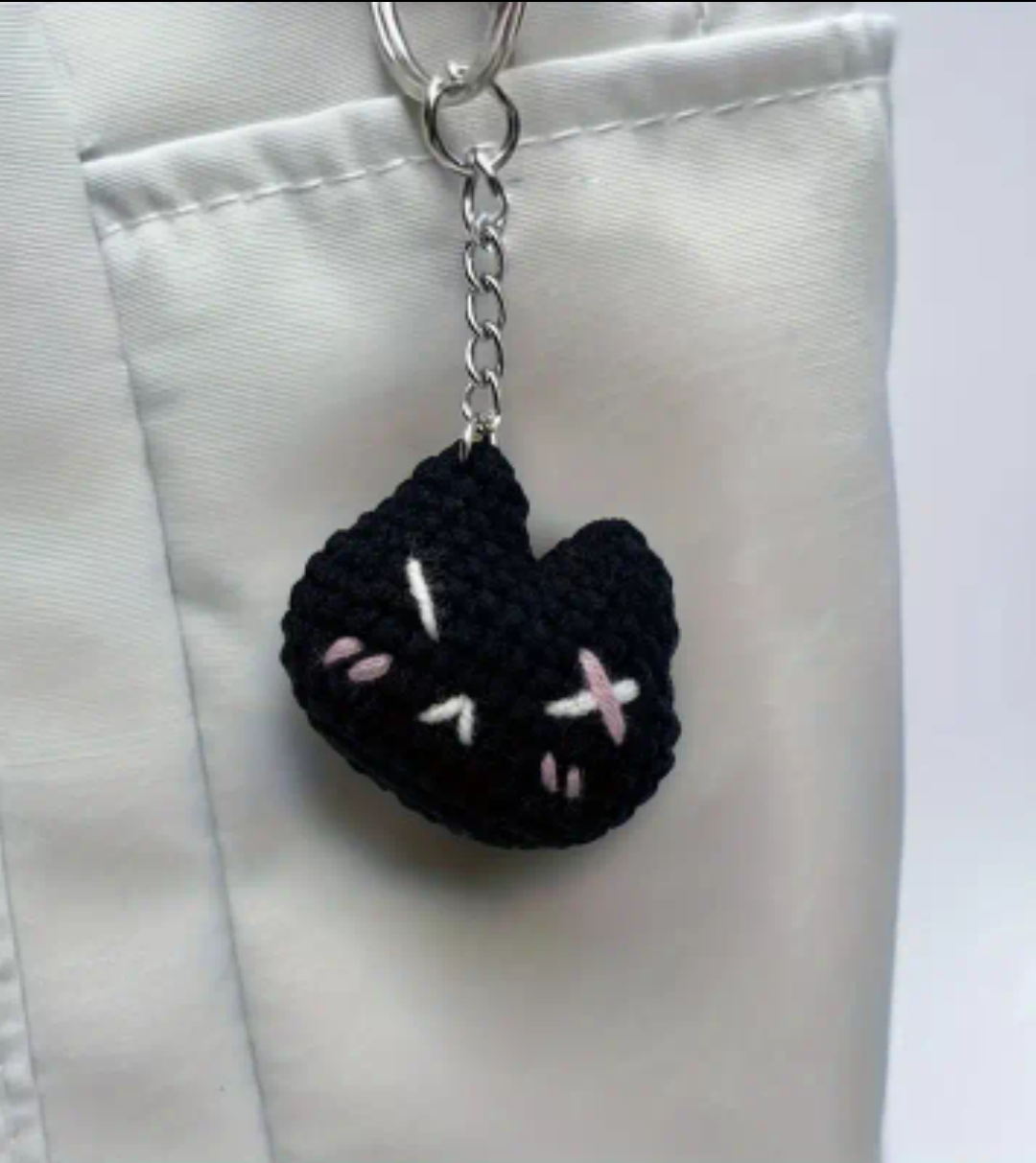 Knitted Cat Keychains