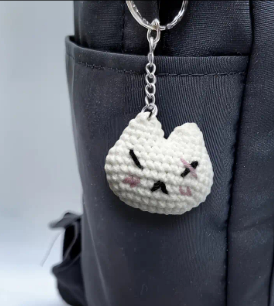 Knitted Cat Keychains