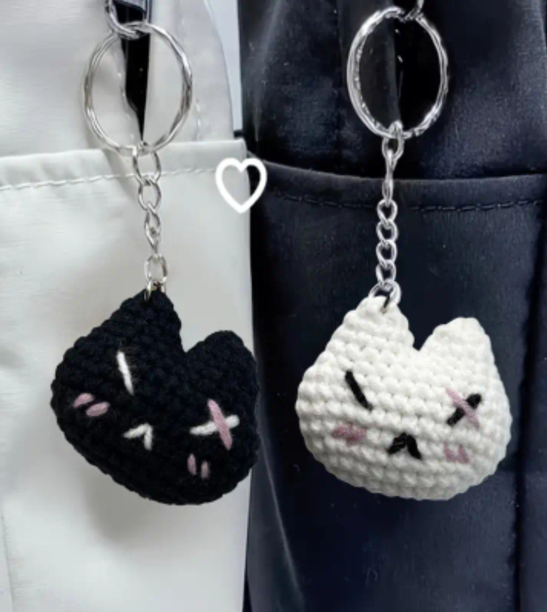 Knitted Cat Keychains