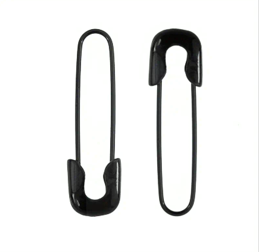 Safety pin style earrings