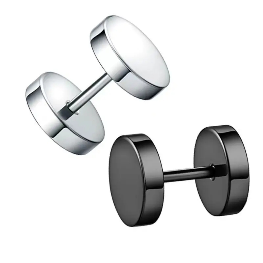 Minimalist dumbell earrings
