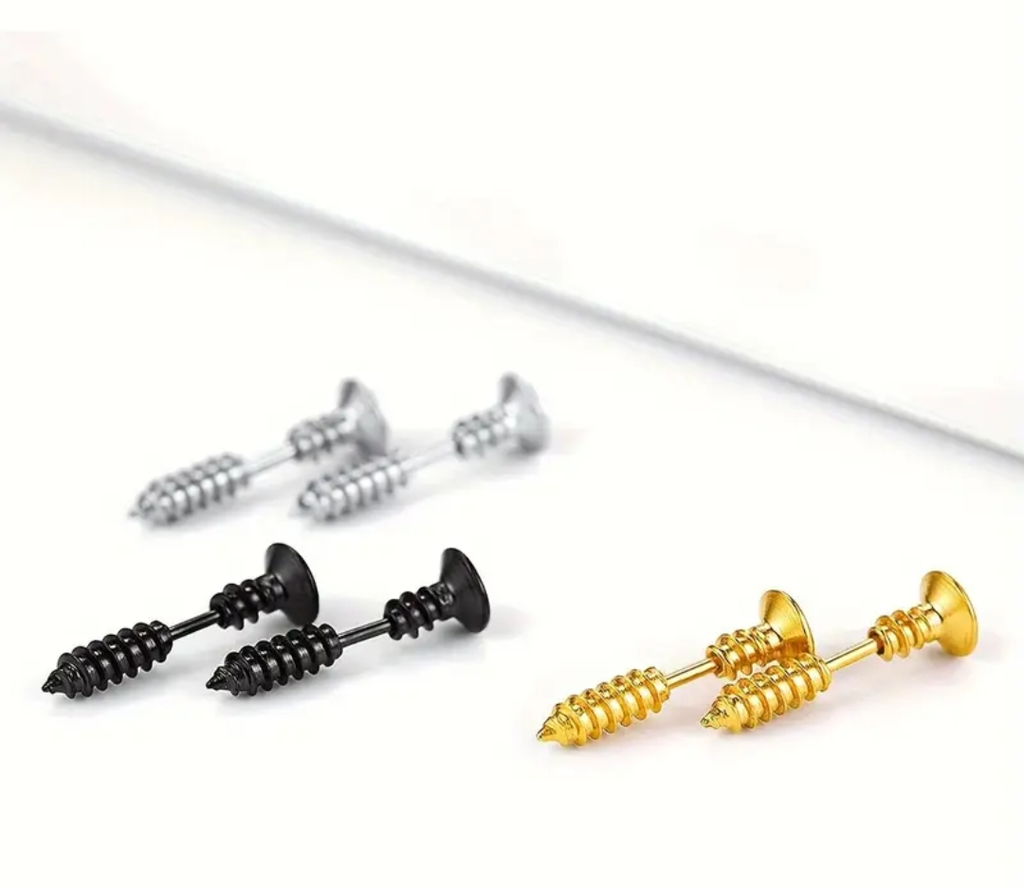 Illusion Screw Earrings