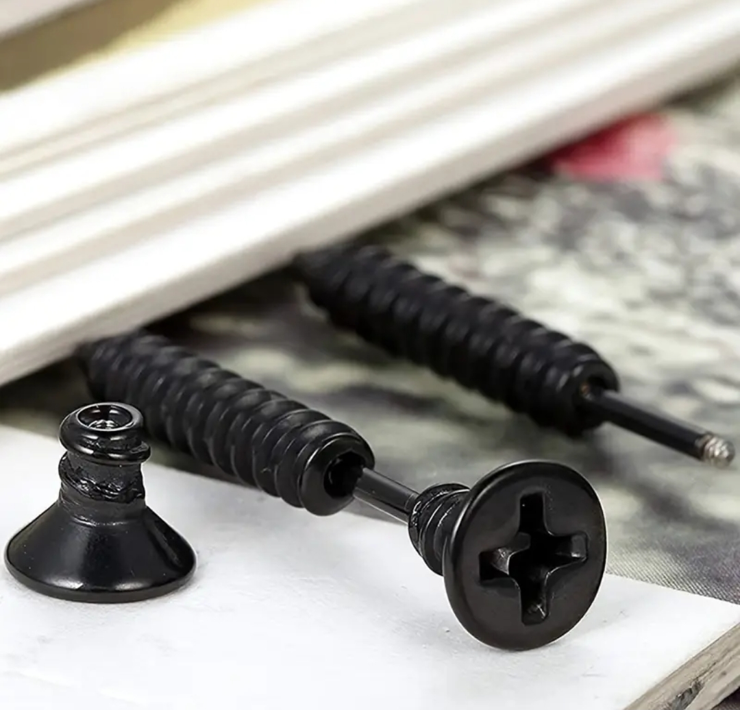 Illusion Screw Earrings