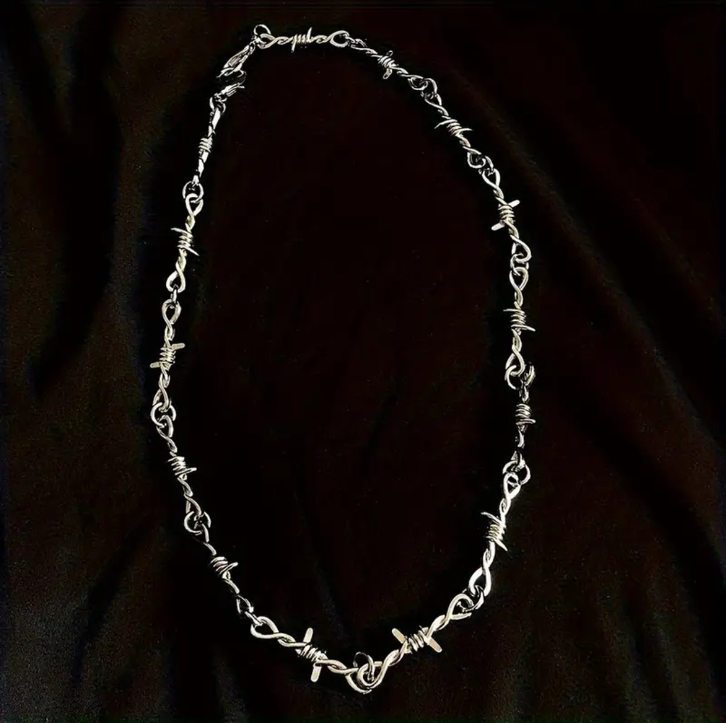 Barbed Iron Necklace And Bracelet Sets