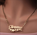 Y2k Stardust Trail Necklace 18k Gold Plated