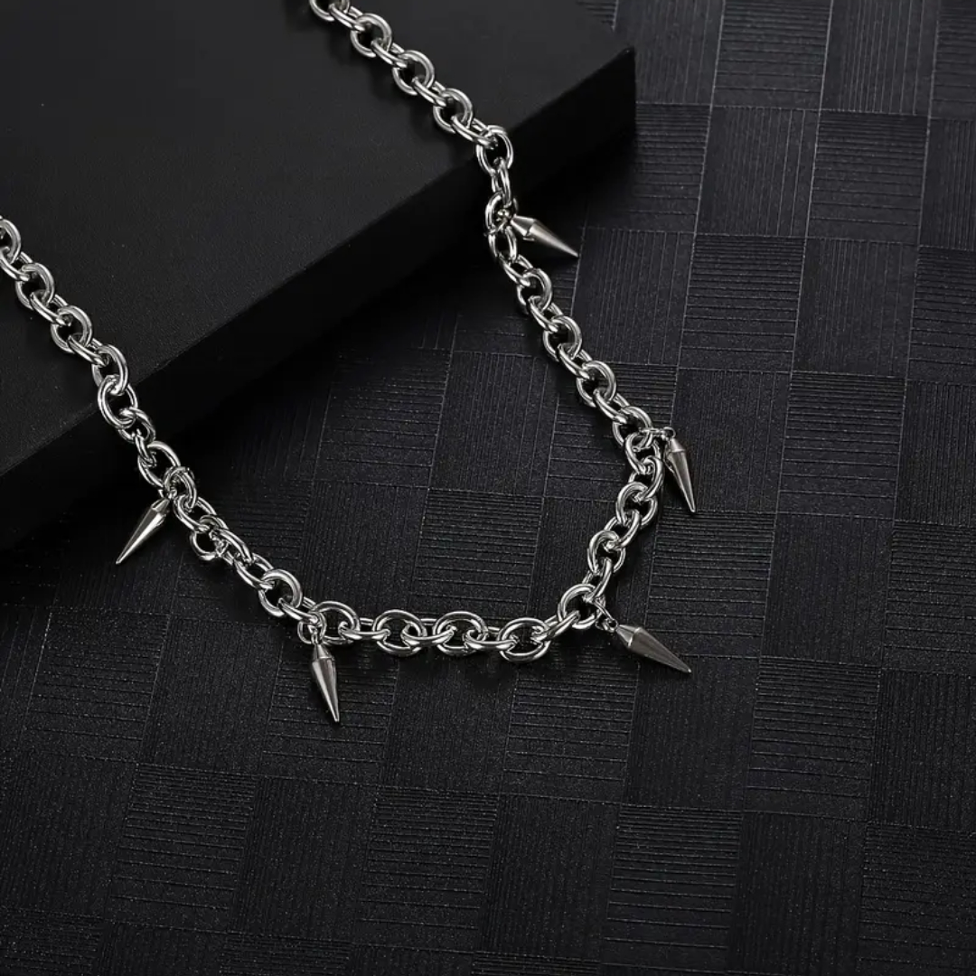Titanium Spikes Necklace