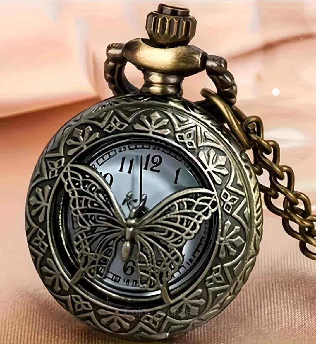 Butterfly Pocket Watch