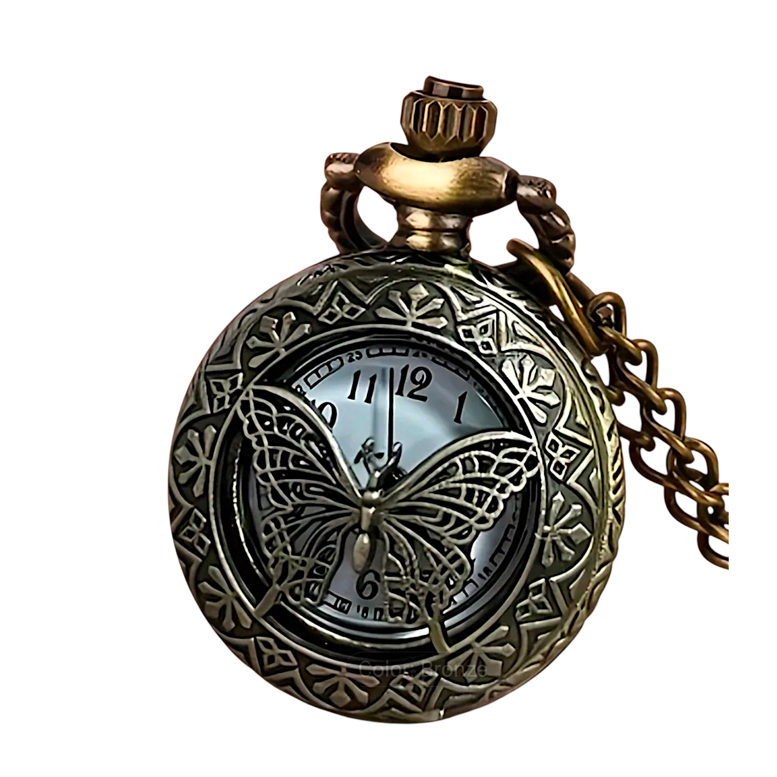 Butterfly Pocket Watch