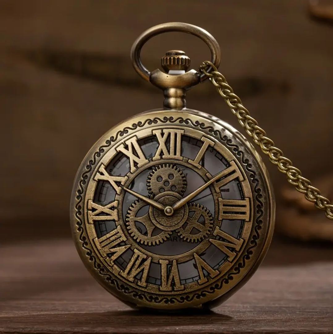 Roman Steam Punk Style Pocket Watch