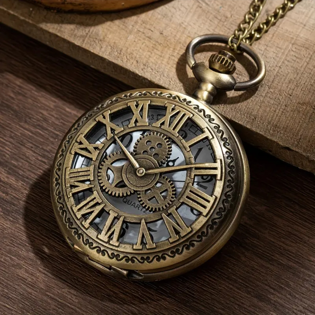 Roman Steam Punk Style Pocket Watch