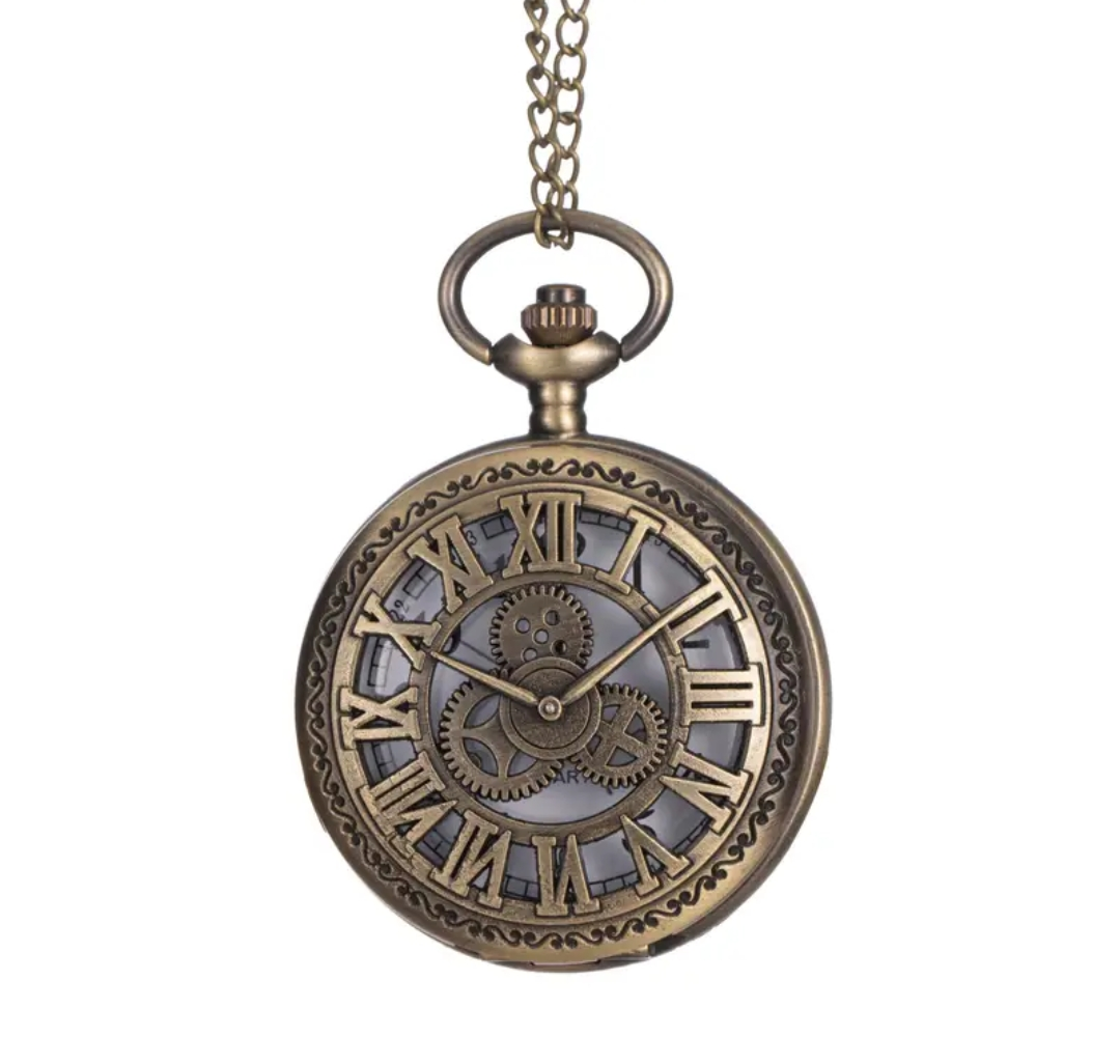 Roman Steam Punk Style Pocket Watch
