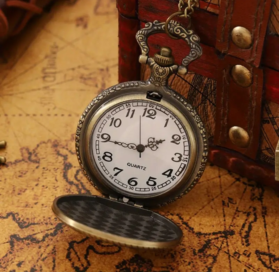 Anime Inspired Skull Pocket Watch