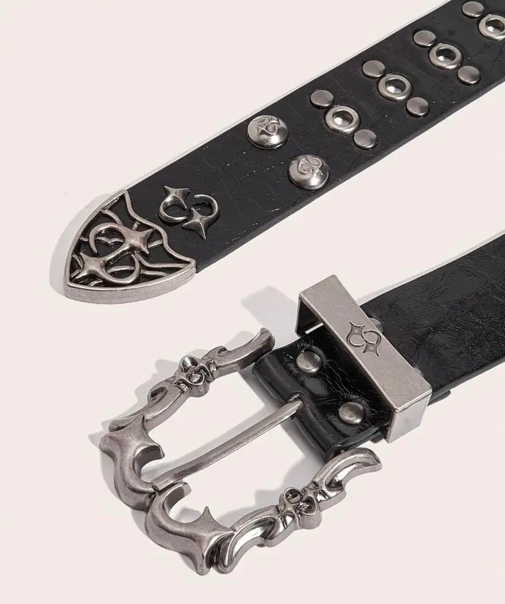 Street Style Rivet Buckle Leather Belt
