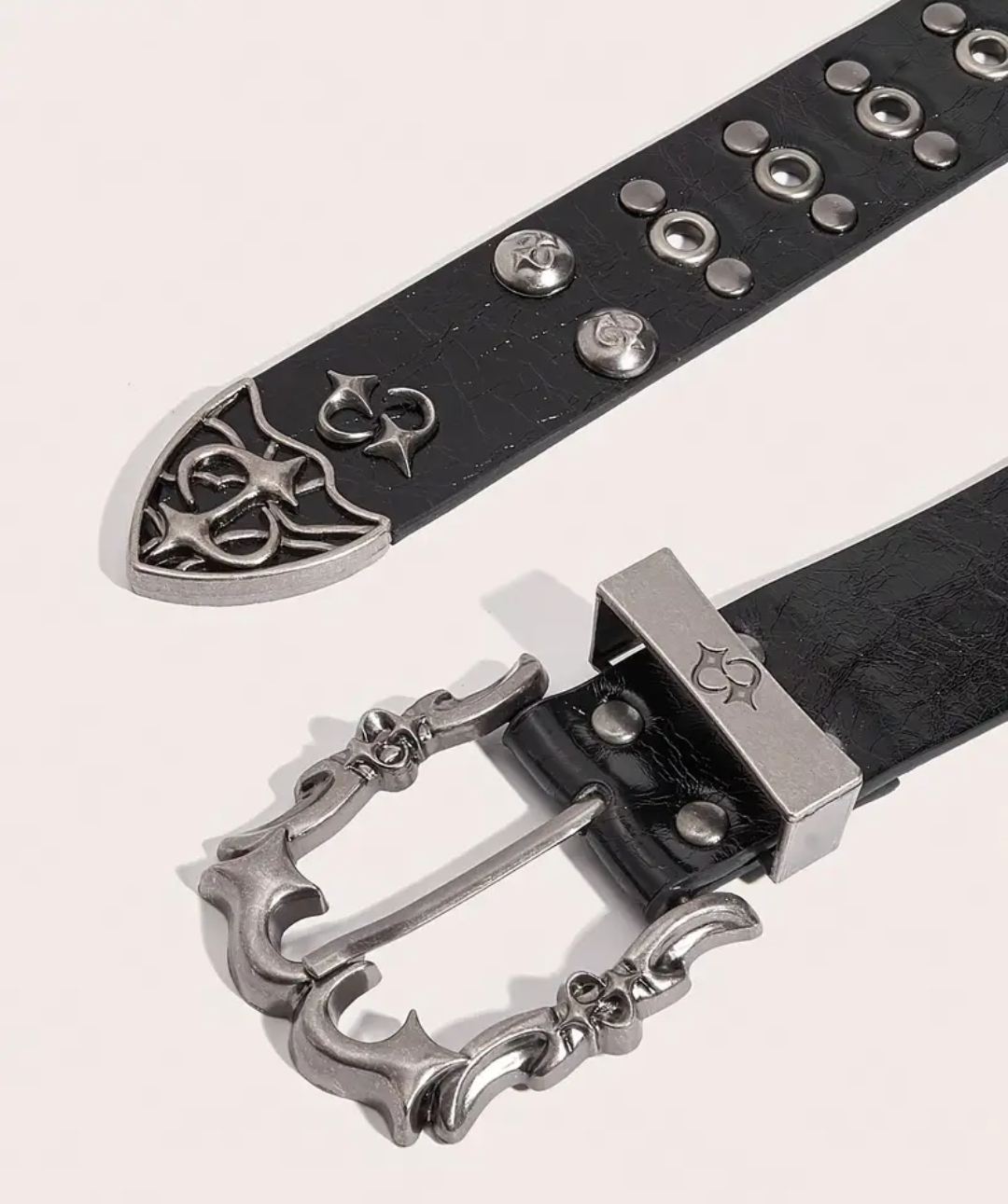 Street Style Rivet Buckle Leather Belt