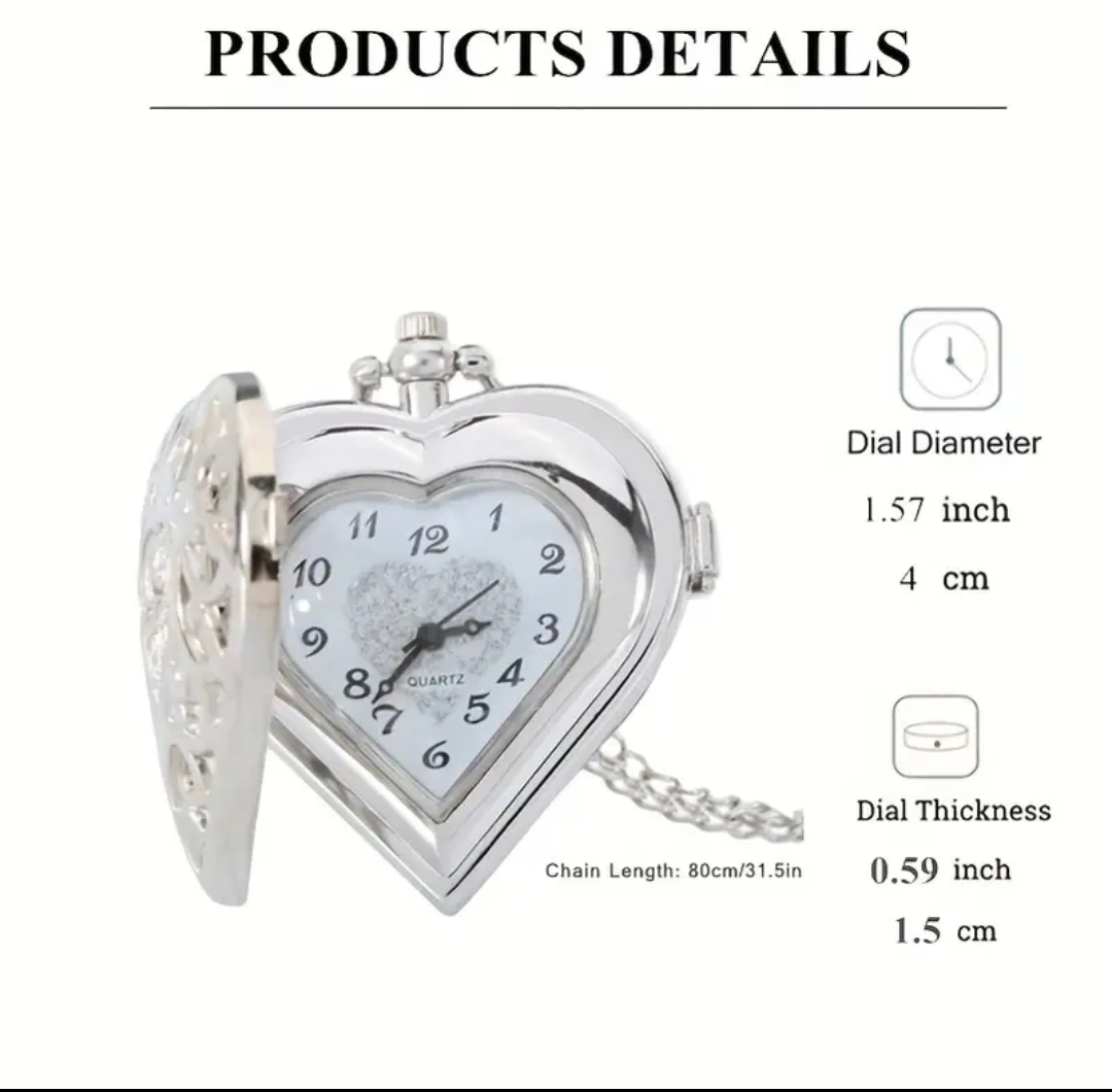 Victorian Valentine Silver Pocket Watch