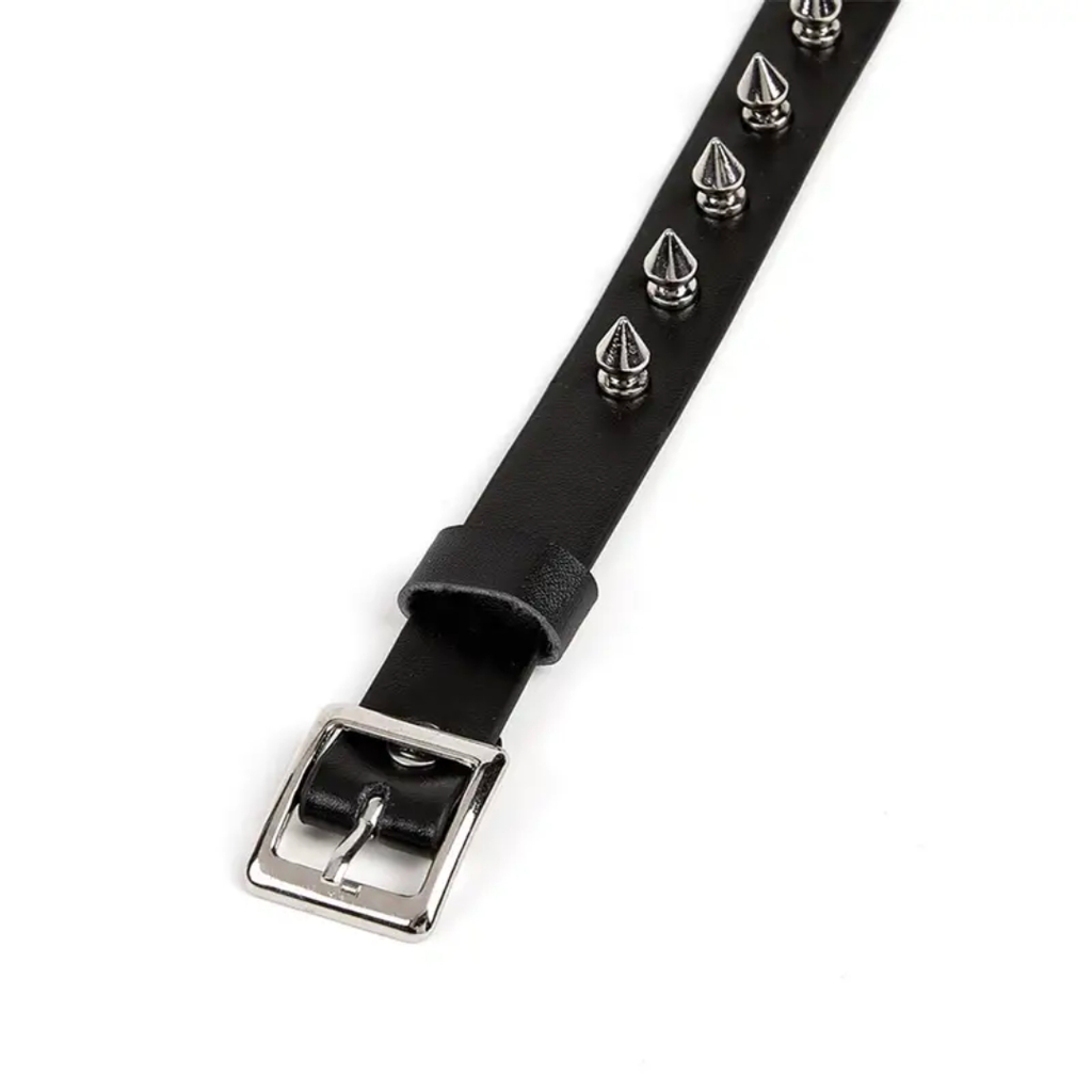 Spiked Leather Choker