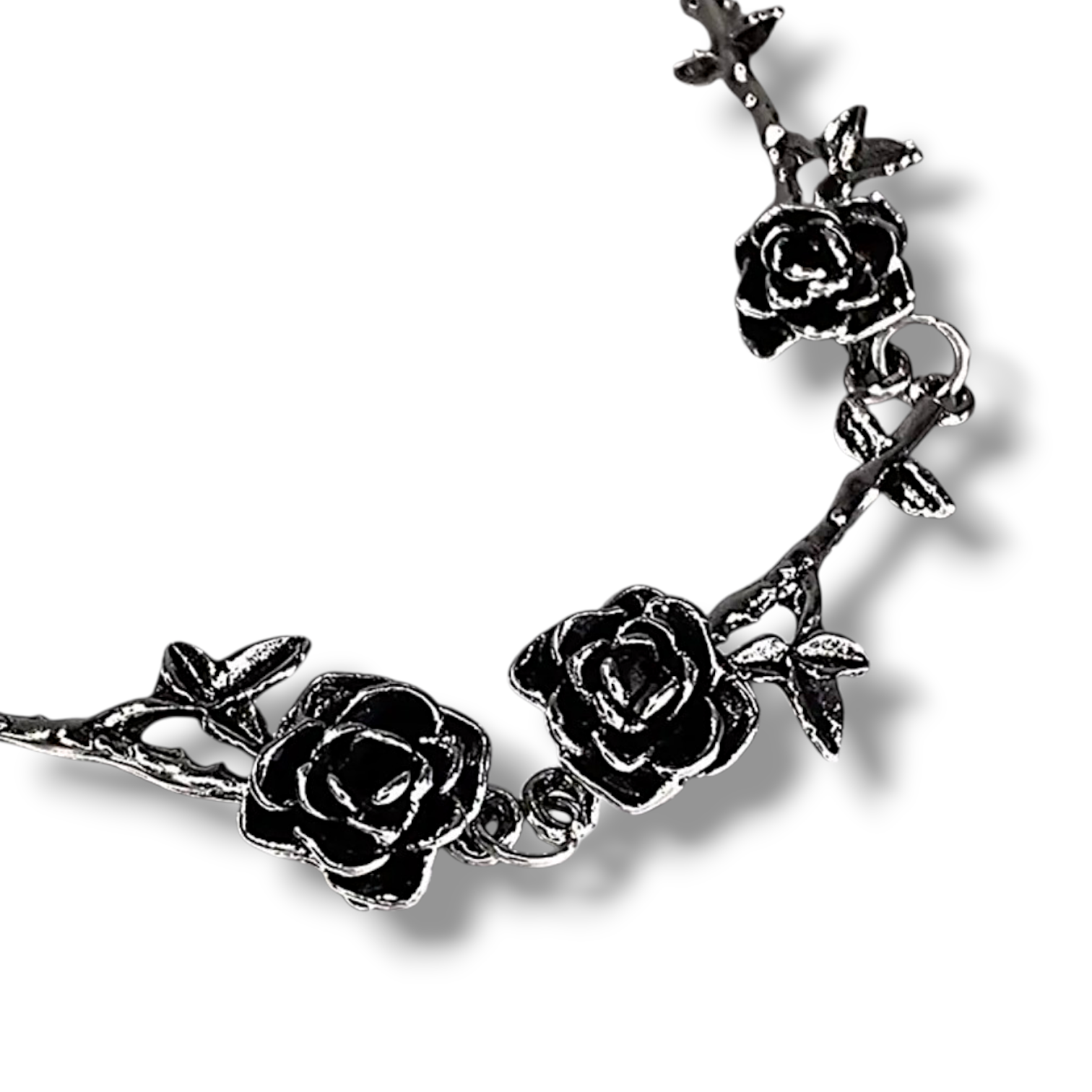 Rose Necklace and Bracelet Set