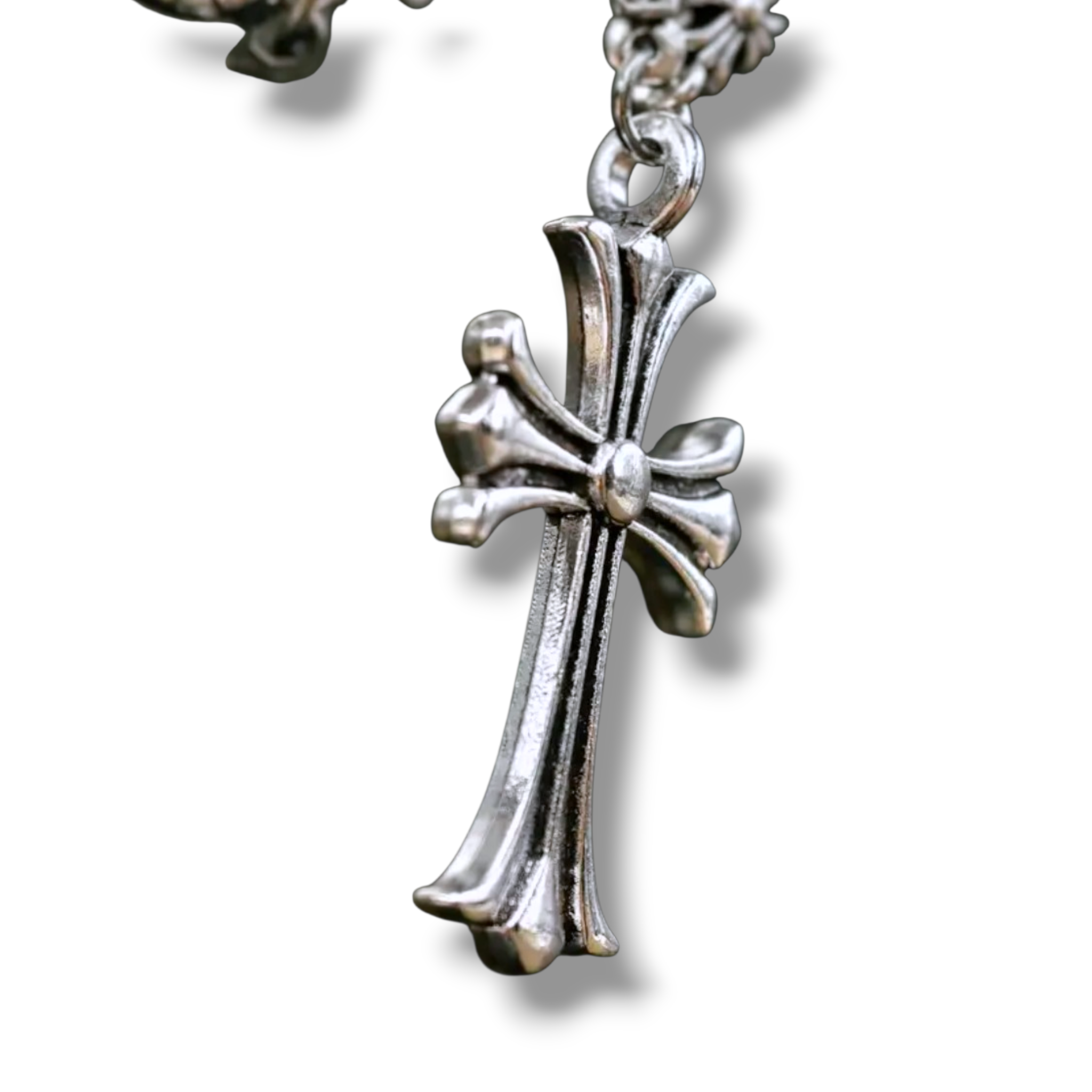 Retro Flower Cross Necklace