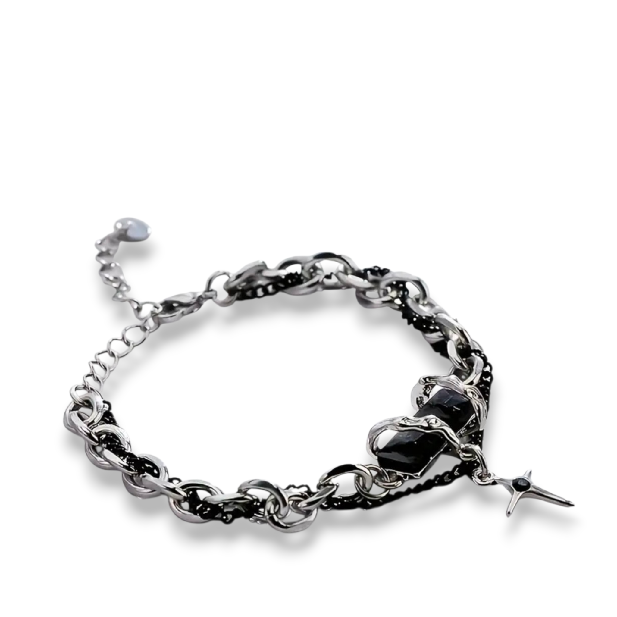 Chained Crystal  Bracelet