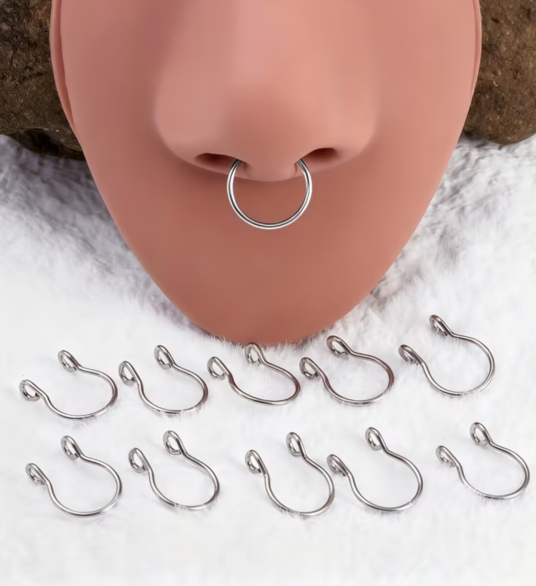 Slip-on false septum ring