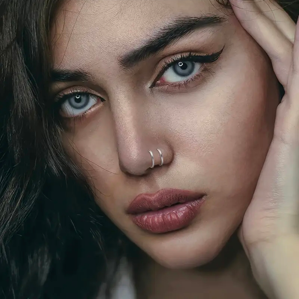 3 in one false Lip ring, Nose ring, Ear cuff